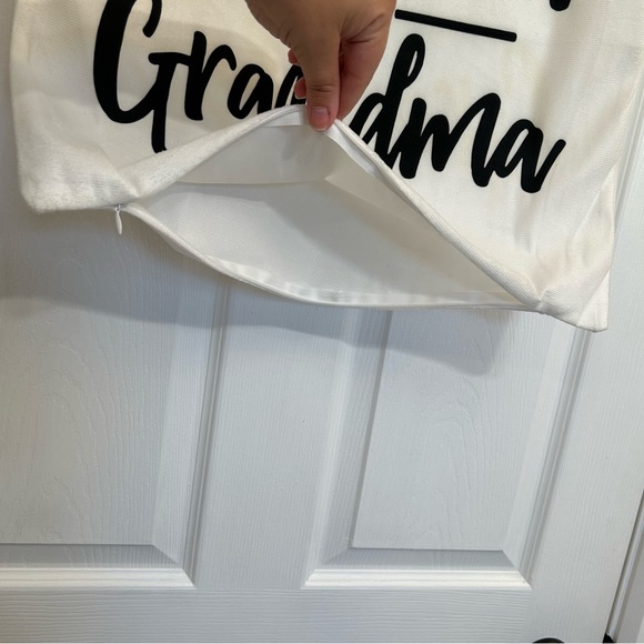 Promoted to Grandma Pillow Cover - Picture 7 of 8